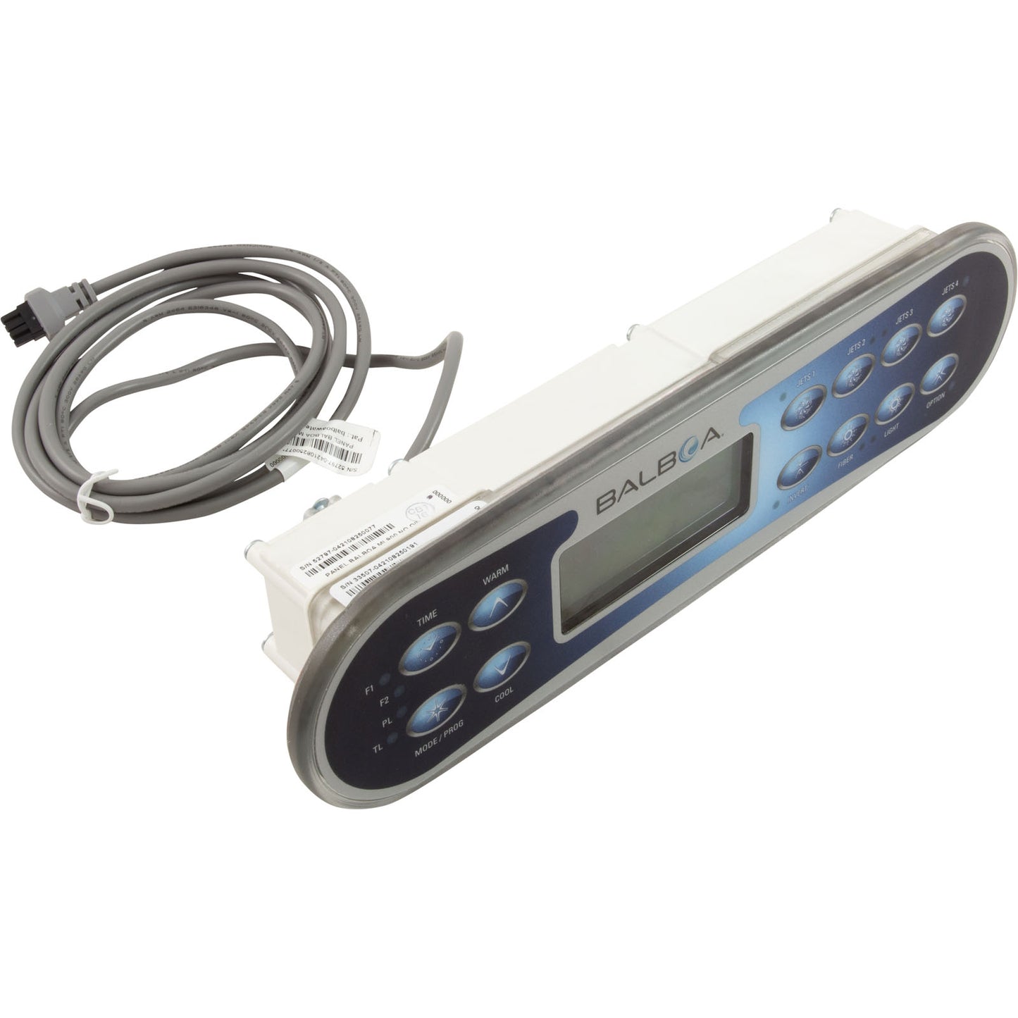 Topside, Balboa Water Group ML900,4Jet/Bl/Fib, 8-Pin Molex