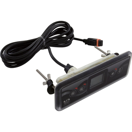 Topside, Gecko In.k300,4Btn,P1/P2/Lt/Temp,w/Overlay,10'Cord