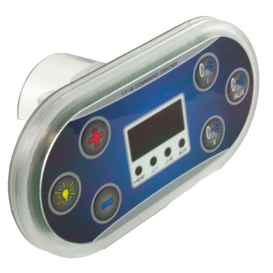 Topside, United Spa Controls T7-S, 6 Button, P1,P2,Aux,Lt