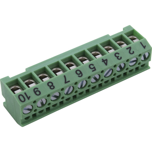 Terminal Bar, Zodiac Jandy AquaLink RS, 10-pin, Green