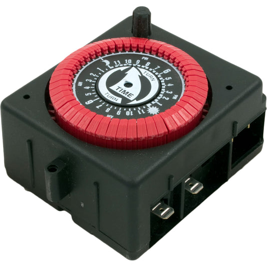 Timer, Intermatic,SPST,Panel Mount, 230v, 24hr,PF w/Override
