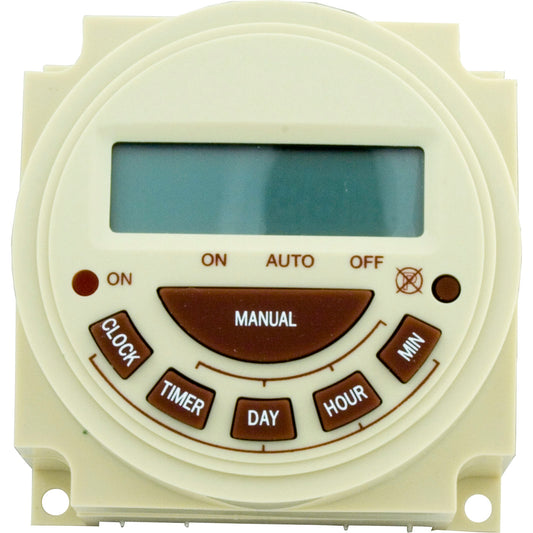 Timer, Intermatic,SPST, Panel Mount,230v,20A, 7day, Electric