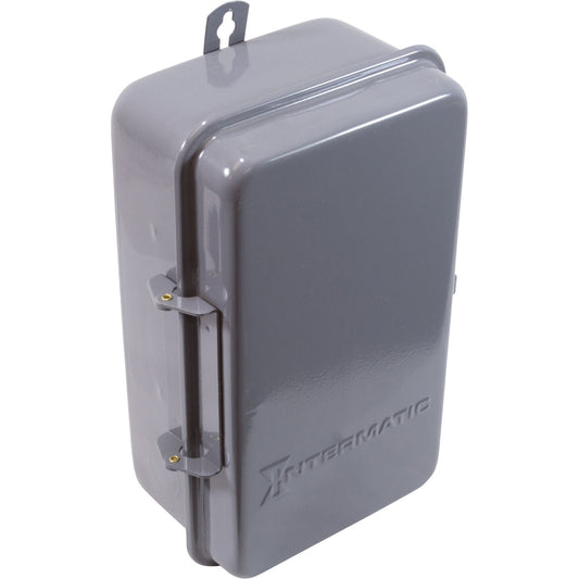 Outdoor Enclosure, Intermatic 3R, 9-3/8"x5-1/2"x3-5/8", Gray