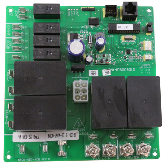 PCB, Jacuzzi J300, 2-Pump, 230V, 50/60Hz