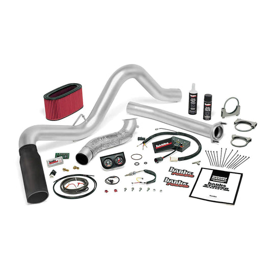 Banks Engineering Stinger System Single Exh S/SBLACK Tip 1995 1/297 Ford 7.3L Auto - 48557-B