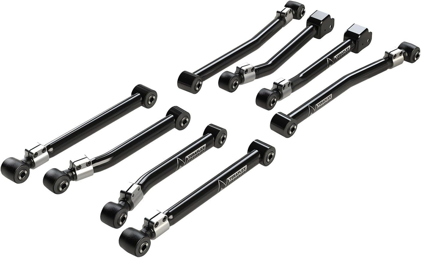 JL/JLU Alpine Flexarm Kit - 8-Arm Adjustable Control Arms (0-4.5IN Lift)