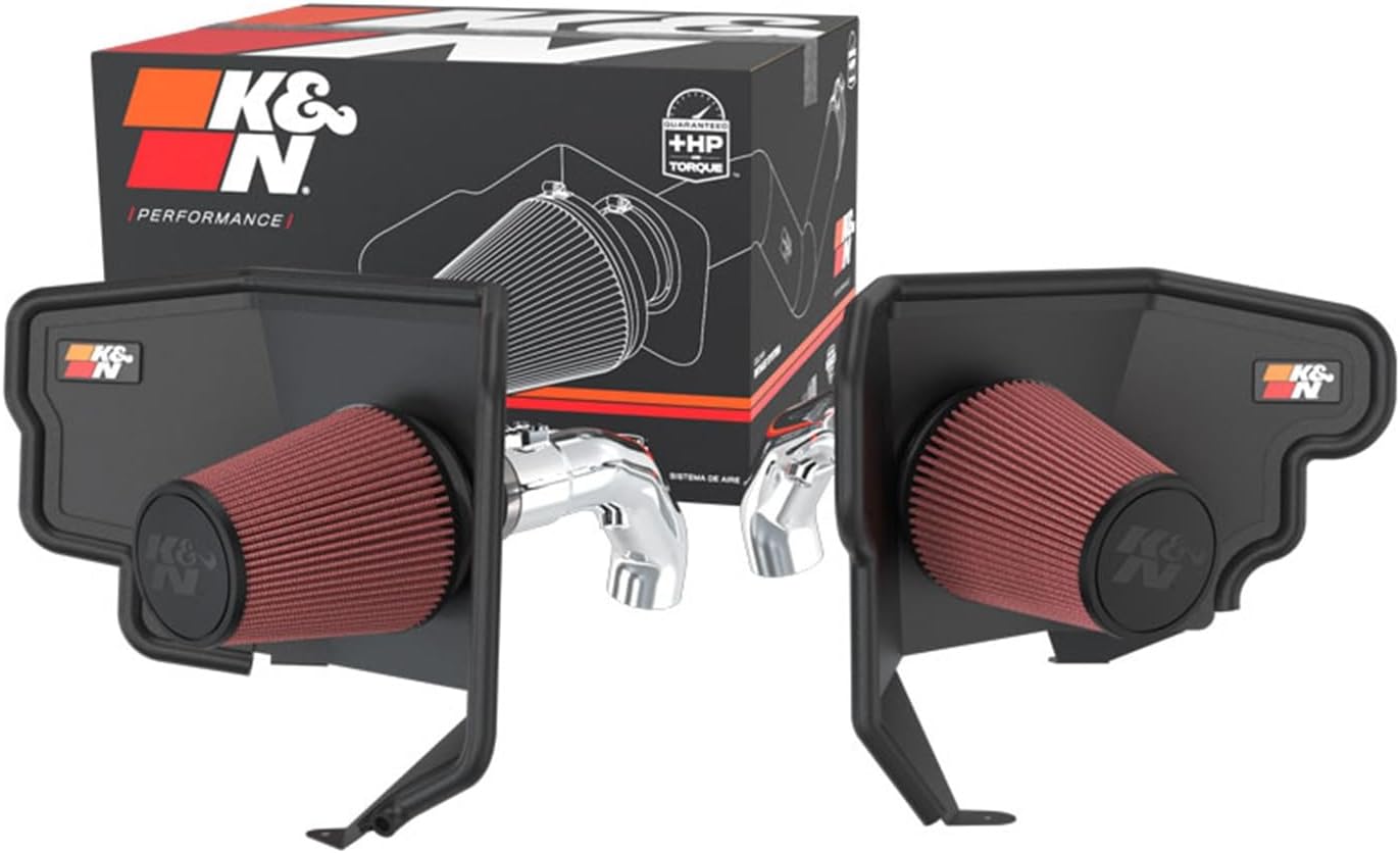 K&N Cold Air Intake System: High-Flow Air Filter, Increase Performance & Towing: Compatible with 2022-2024 TOYOTA: Sequoia, Tundra, 77-9042KP
