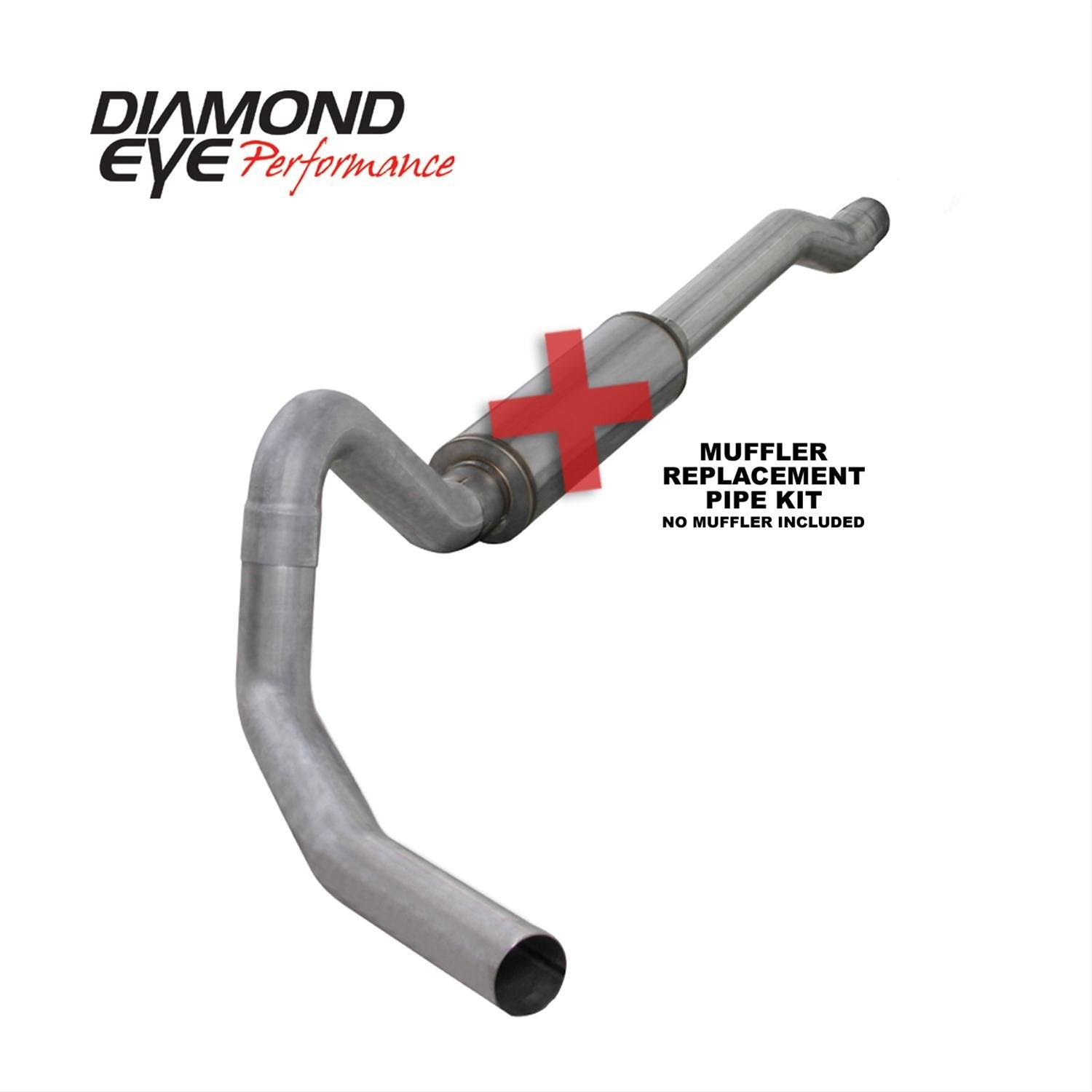 Diamond Eye 4" Cat-Back Exhaust Aluminum 03-05 Made for and Compatible with the Ford 6.0L Excursion No muffler