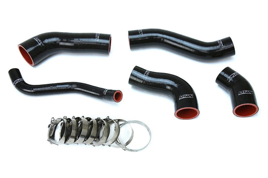 HPS Performance Black Veloster Silicone Intercooler Turbo Hose Kit OEM Replacement 57-1629-BLK