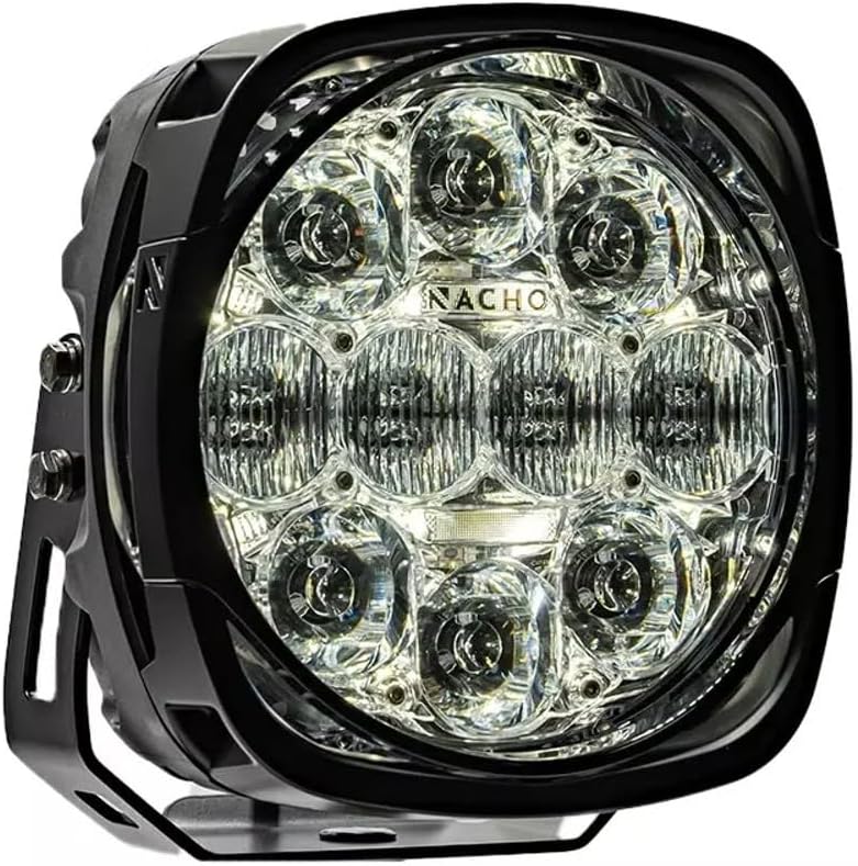 Nacho PM612 Grande 4 HI Spot, Flood and Area Offroad LED Lightning 80W Effective Lumens 7,883 Peak Candela 270,070. Illuminate with Style Your 4x4 Off Road Adventures - Individual