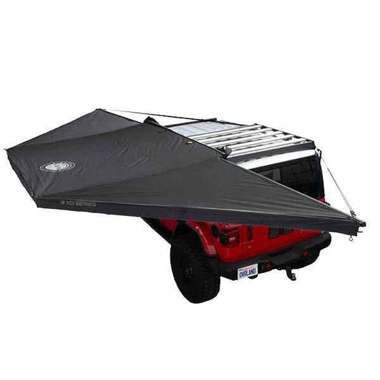 Overland Vehicle Systems - XD Nomadic 180 - Awning, Black Body, Black Trim & Black Travel Cover - No Brackets, No Hardware, No Accessories