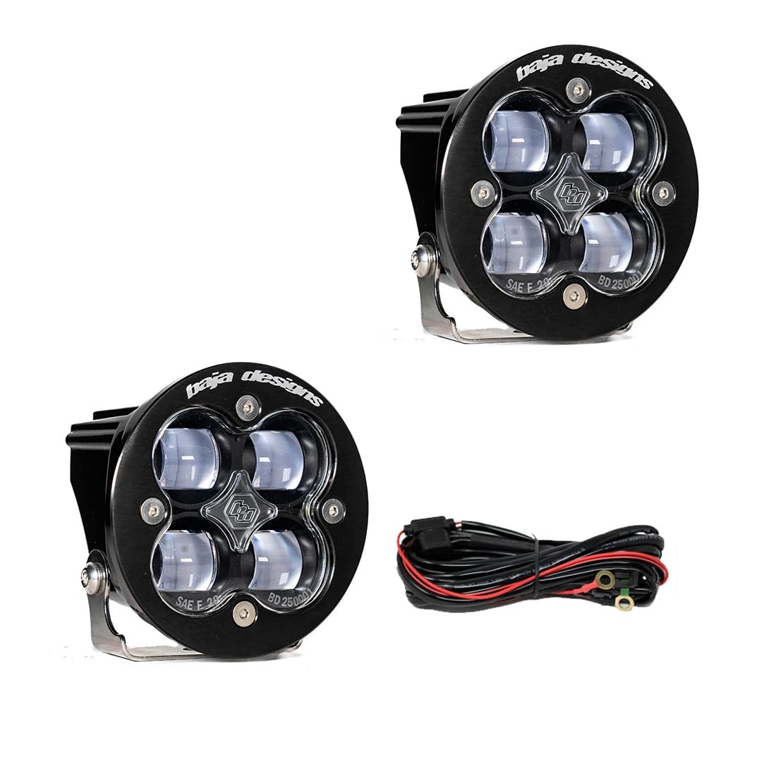 Baja Designs Squadronr Sae Pair LED Spot Clear - 24-7802
