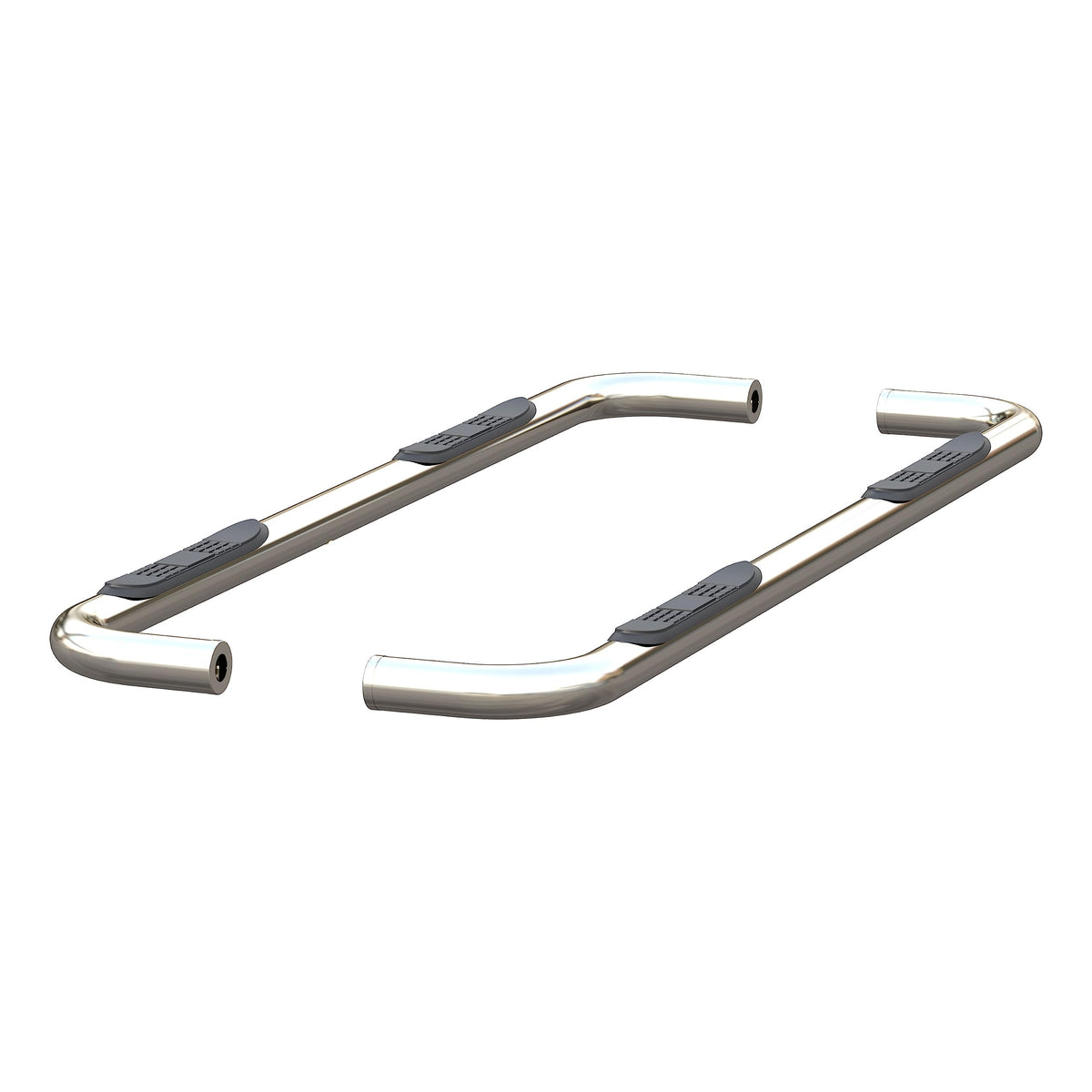 Aries 19C SILVERADO/SIERRA Crew Cab 3 in Round Polished Stainless Steel Side Bars - 204053-2