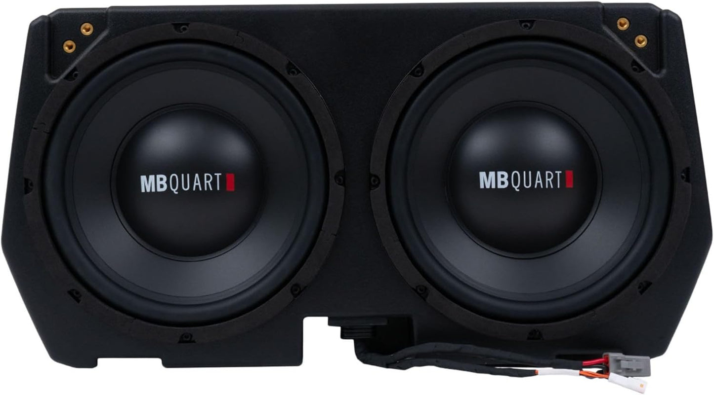 MB Quart Can-Am Defender Audio Upgrade, 400W Dual 10" Subwoofer System, Plug and Play Compatibility with Models 2017-2025, Marine Grade Protection