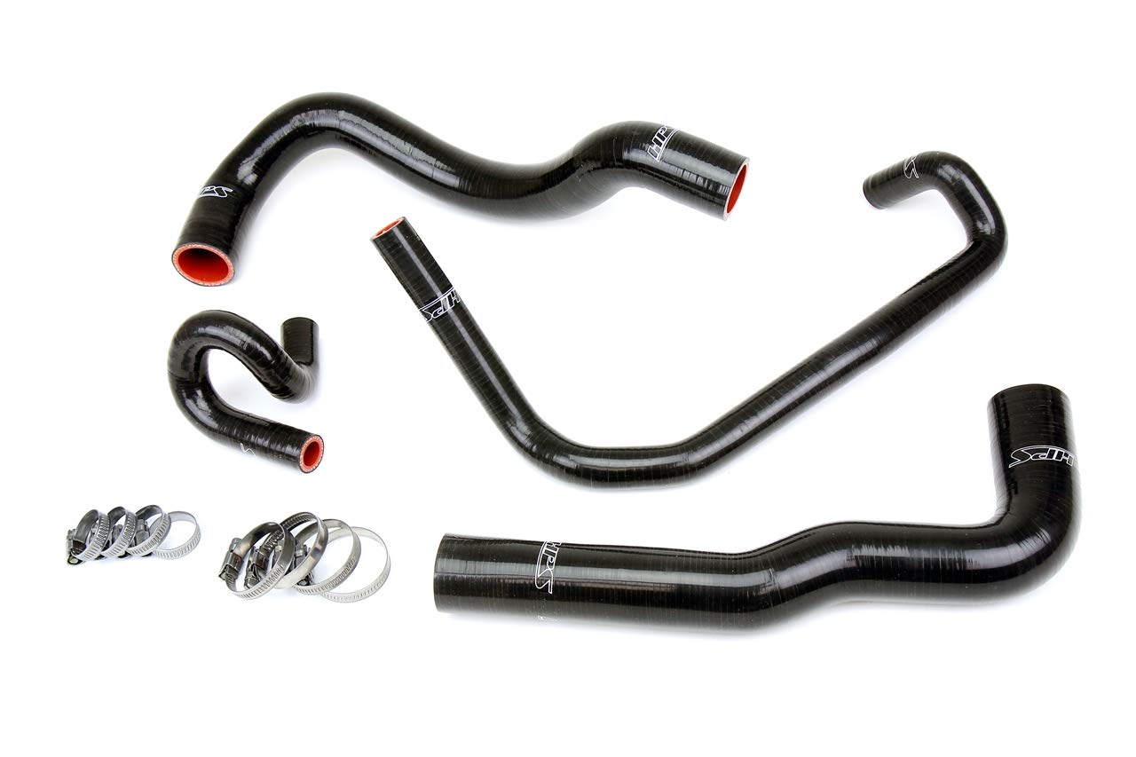 HPS Black 3-ply Reinforced Silicone Radiator + Heater Coolant Hose Kit 57-1960-BLK