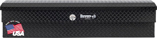 Buyers Products 13X16X70 Inch Gloss Black Diamond Tread Aluminum Lo-Sider Truck Box