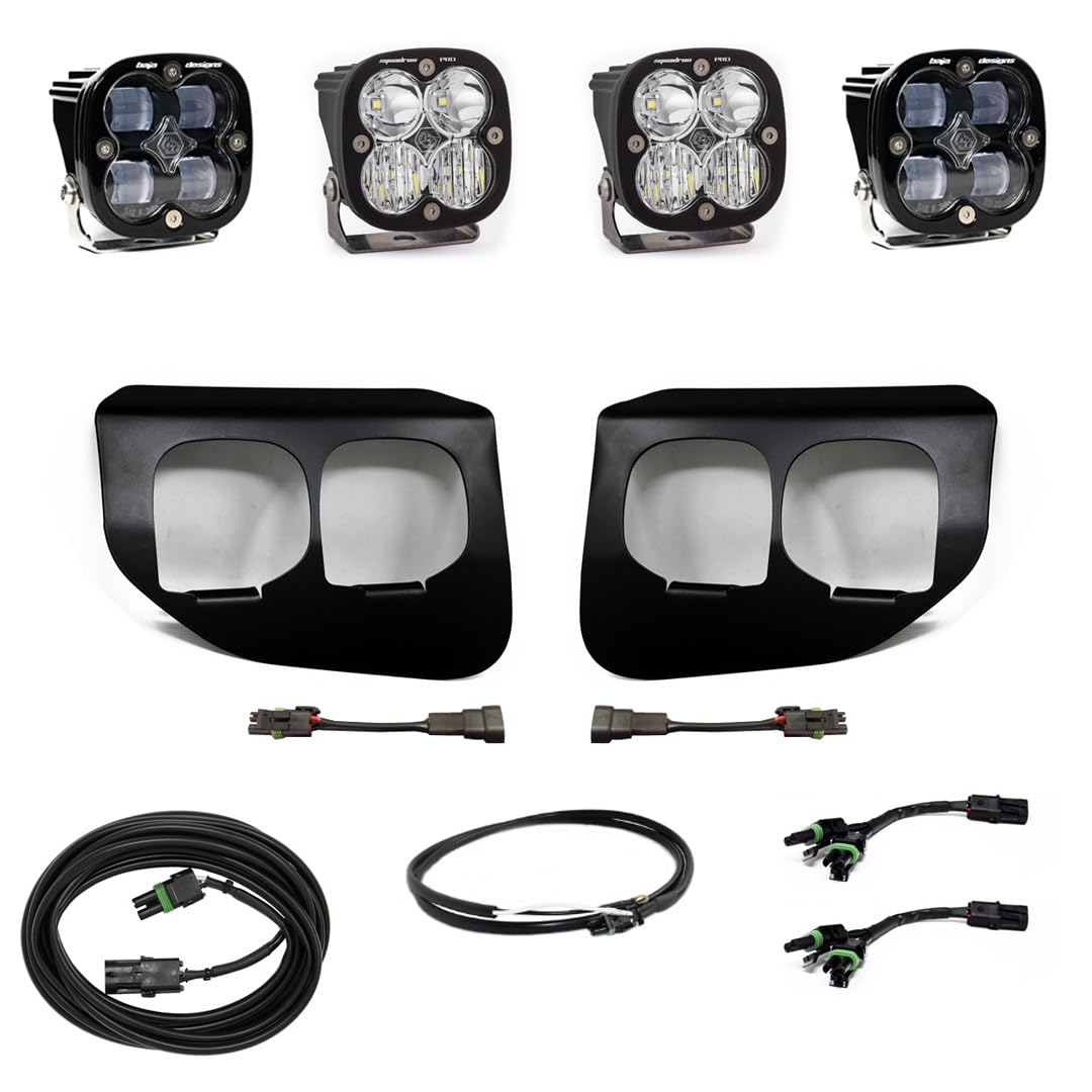 Baja Designs 2022 F250/F350 Super Duty(sae Fog Clear Upfitter Wiring)squadron SAE/PRO Fog Pocket Kit - 44-7736UP
