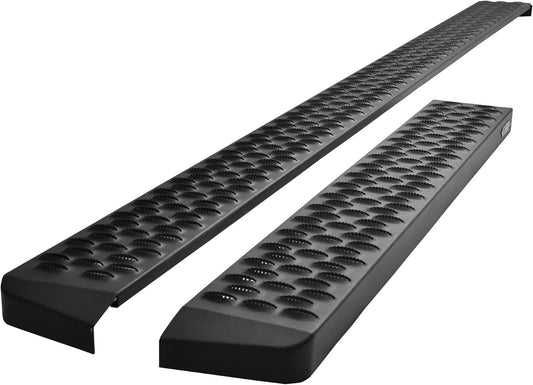 Westin 27-80005 Grate Steps Running Boards fits 2015-2025 Transit Van 150 250 350 (46" Driver Side & 97" Passenger Side) Textured Black Pair