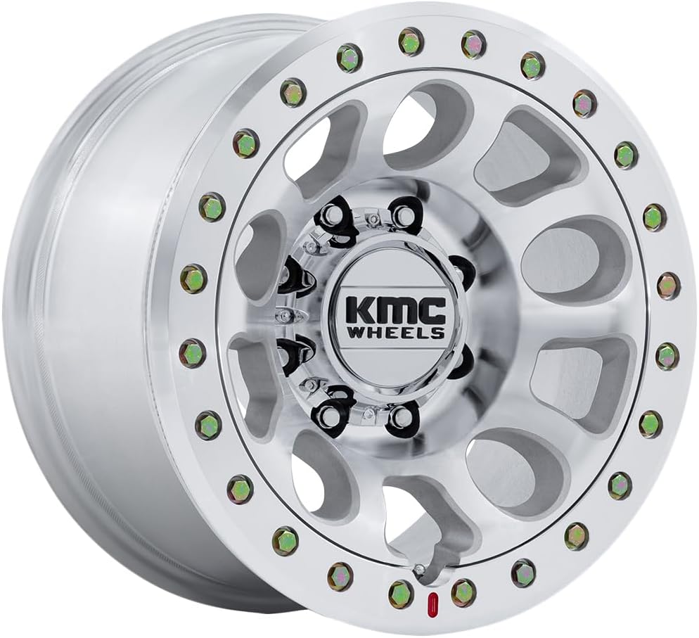 KMC KM241 E25 Beadlock 17x9 8x6.5" -38mm Machined Wheel Rim 17" Inch KM241DX17908038N