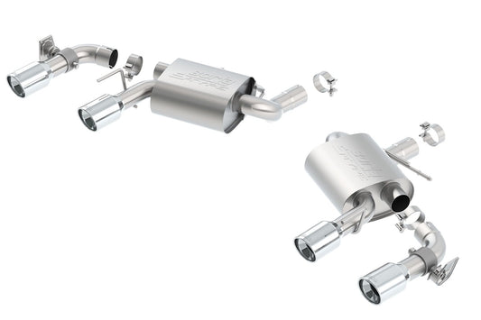 Borla Exhaust 1616 Camaro Ss 6.2L V8 RWD D Rd Rl AC Sr Stype 2.75 in 2.50 in Tip: 4.0 in Rd X 6.25 in with Valves - 11924