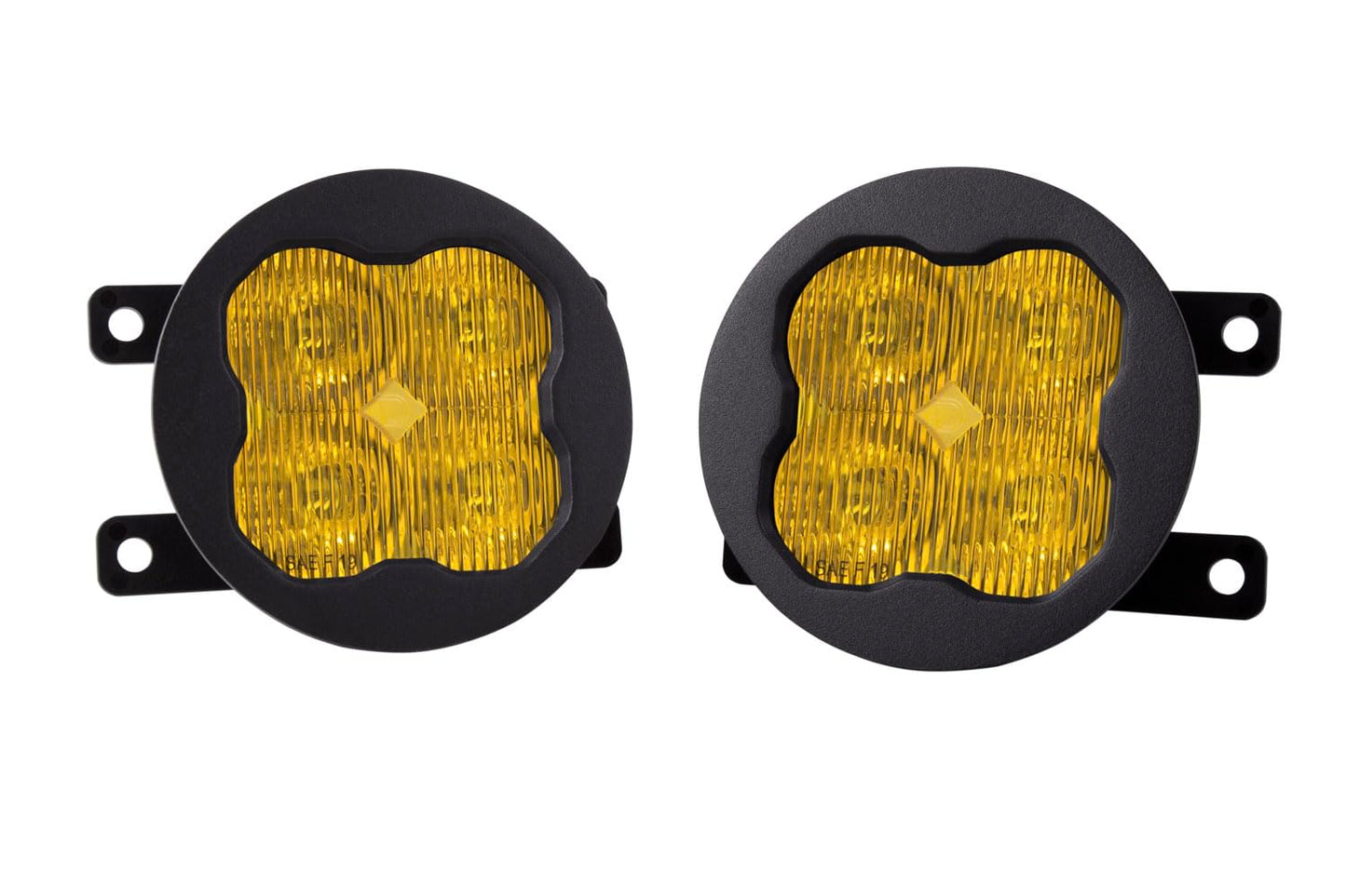 Diode Dynamics SS3 SAE/DOT Type A Fog Light Kit compatible with Ford, Subaru, Honda, Nissan, Yellow SAE Fog Sport with Backlight
