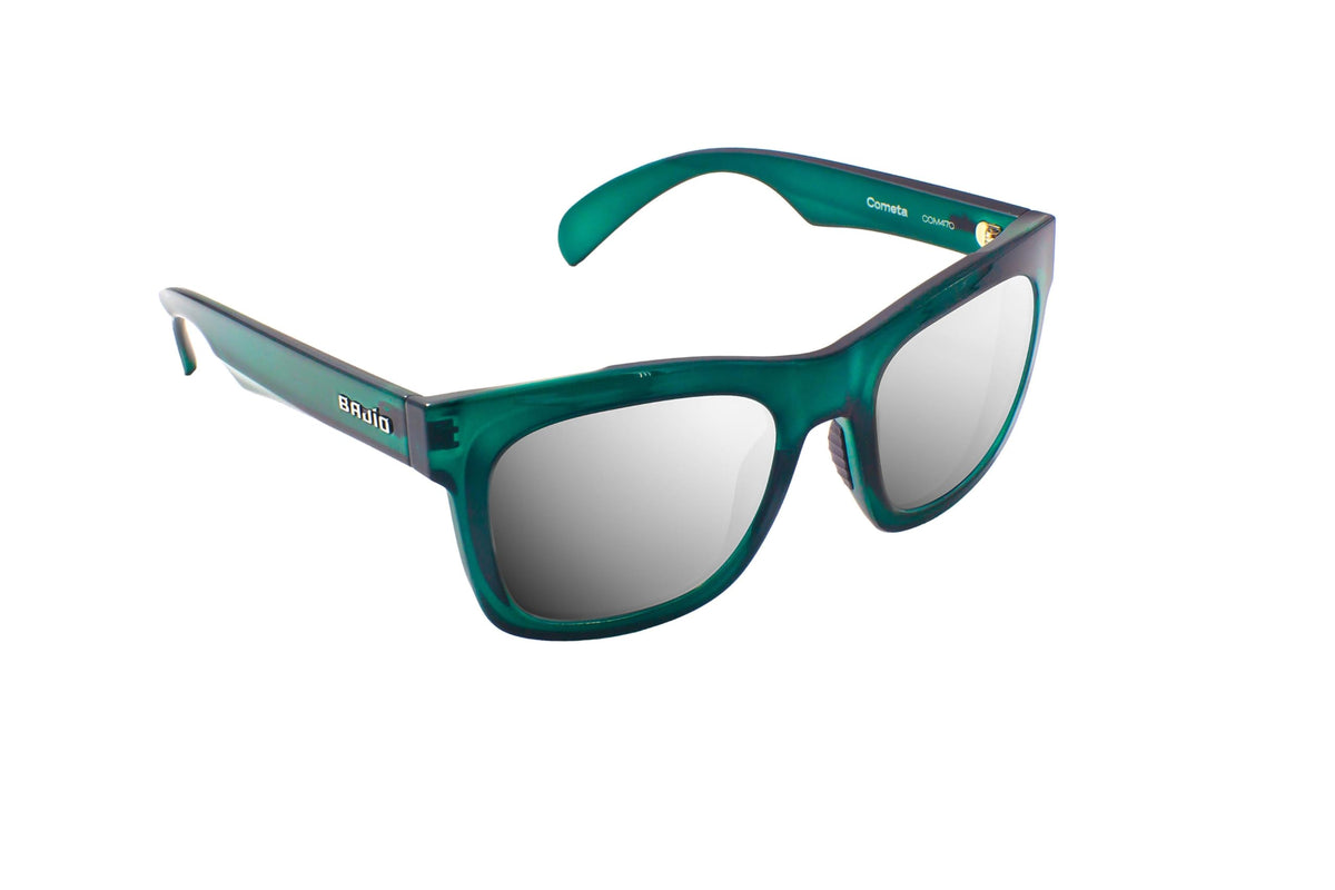 Bajio Sunglasses Cometa Silver Mirror Pc Teal Gloss - COM470123