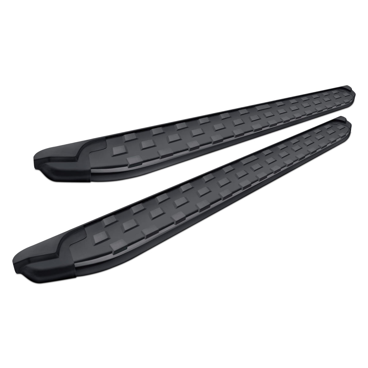 Romik - 5.5" REC Series Black Running Boards With Black Trim