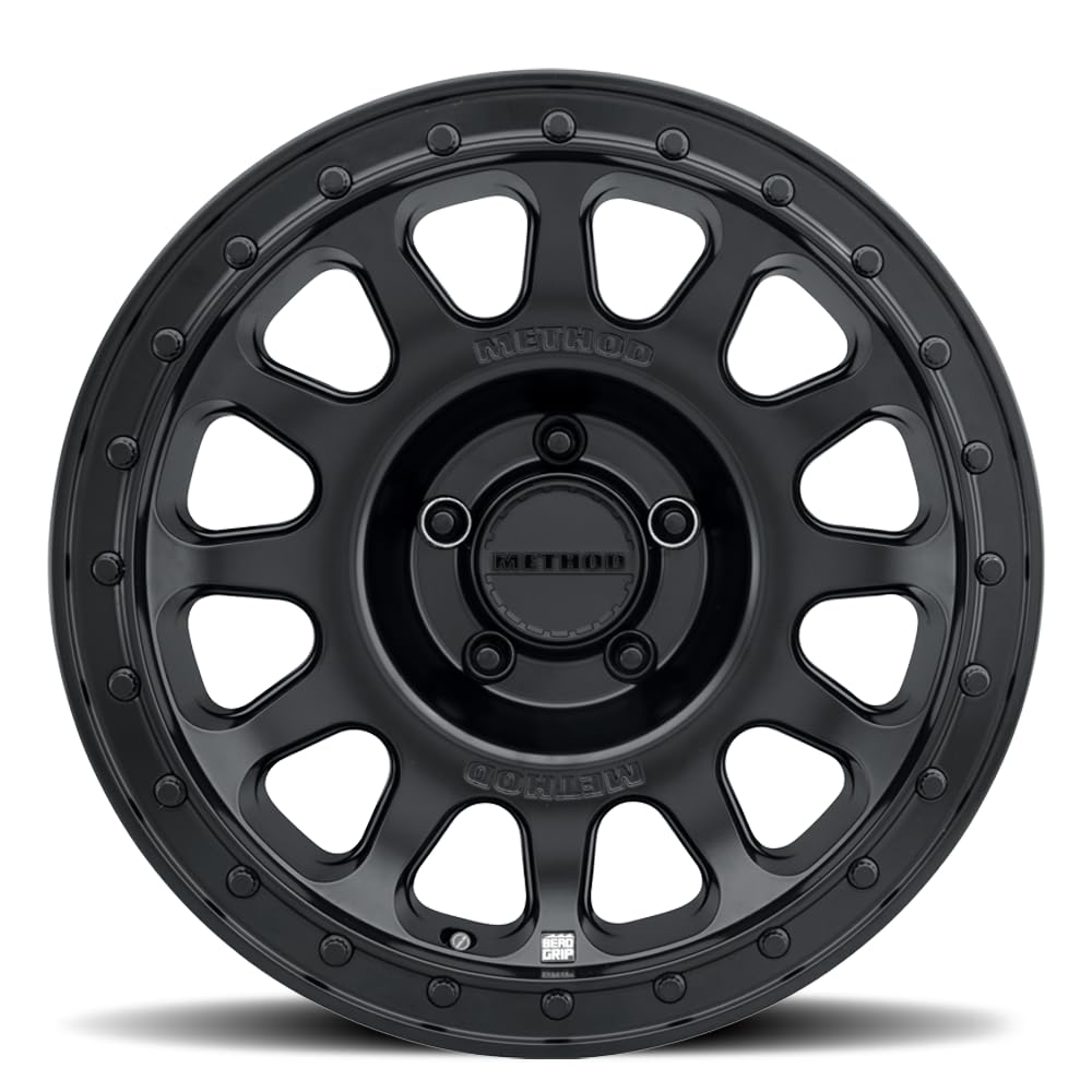 MR709 HD Bead Grip, 17x8.5, 0mm Offset, 5x5, 71.5mm Centerbore, Matte Black