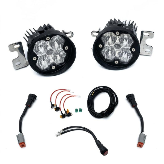Baja Designs 1223 TACOMA/1421 TUNDRA/1024 4RUNNER Fog Pocket Kit Squadron Sport 2.0 Clear - 44-0007