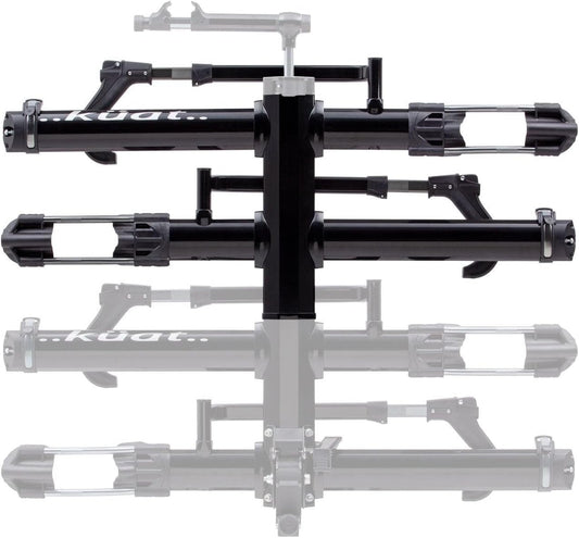 KUAT NV Add-On 2.0-2" - +2-Bike Rack | Increases The 2" NV 2.0 to a 4-Bike Hitch Rack | Rugged All-Metal Construction | E-Bike Compatible | Easy Installation | Black Metallic (NA22B)