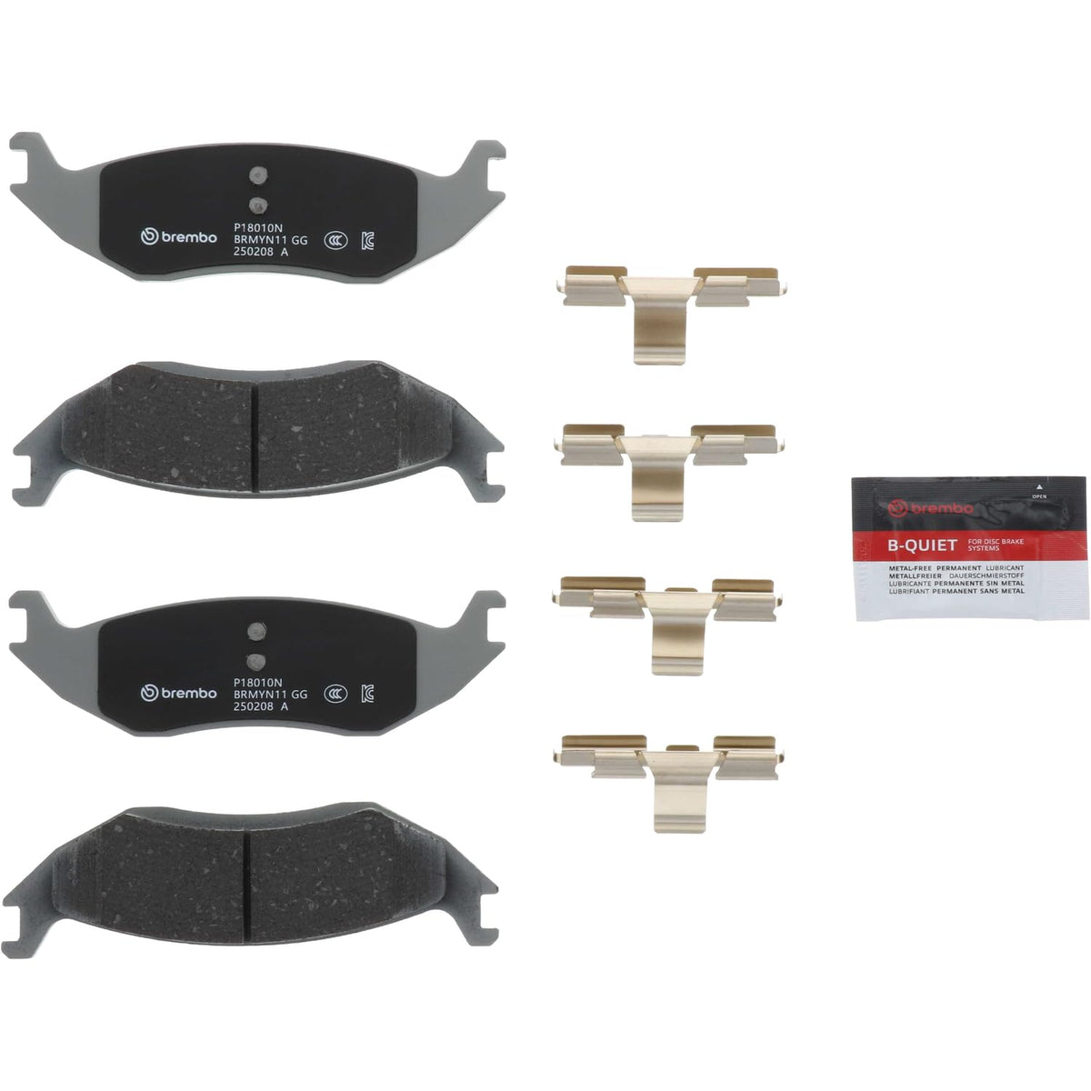 Brembo Chrysler Aspen 20072009 Durango 20032009 Ram 1500 20022010 Disc Brake Pad - P18010N