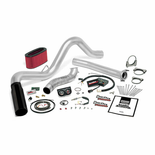 Banks Engineering Stinger System Single Exh S/SBLACK Tip 1995 1/297 Ford 7.3L Man - 48558-B