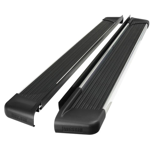 Westin 27-64750 SG6 Running Boards Aluminum Polished Pair 85.5 in (Required Mounting Kit Sold Separately)