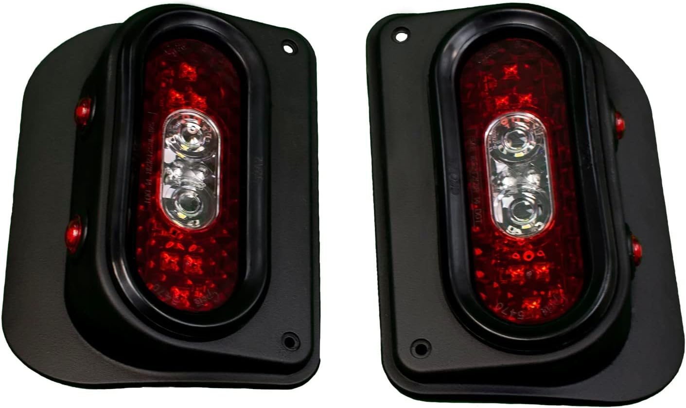 Combat Off Road Tail Gunner LED Tail Lights compatible with Jeep JK/JKU - Flush Mount, SAE/DOT Approved