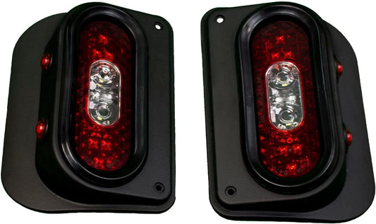 Combat Off Road Tail Gunner LED Tail Lights compatible with Jeep JK/JKU - Flush Mount, SAE/DOT Approved