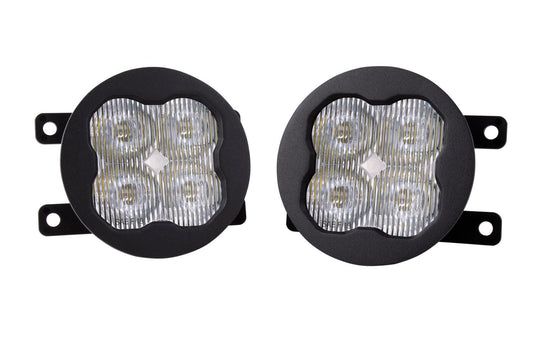 Diode Dynamics SS3 SAE/DOT Type A Fog Light Kit compatible with Ford, Subaru, Honda, Nissan, White SAE Fog Pro with Backlight