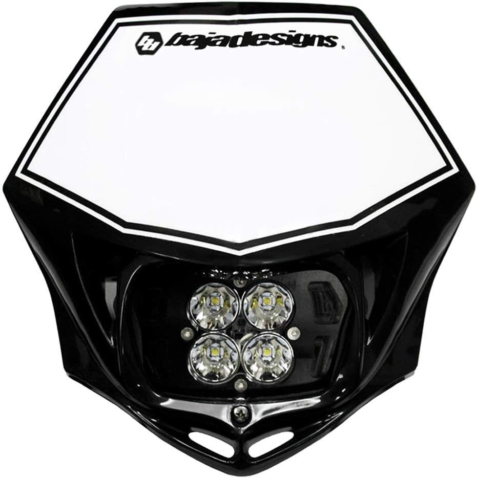 Baja Designs Motorcycle Squadron Sport (D/C) Headlight Kit with Black Shell