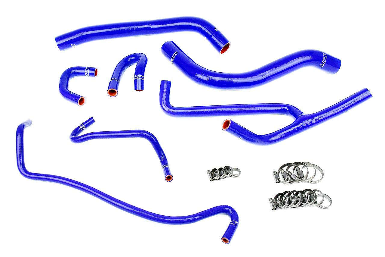 HPS 57-1506-BLUE Silicone Radiator and Heater Hose Kit Coolant