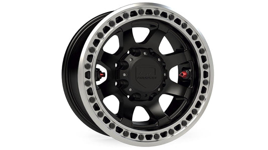 TeraFlex Olympus Beadlock Off-Road Wheel 8x6.5" -25mm 17" x 9" Metallic Black