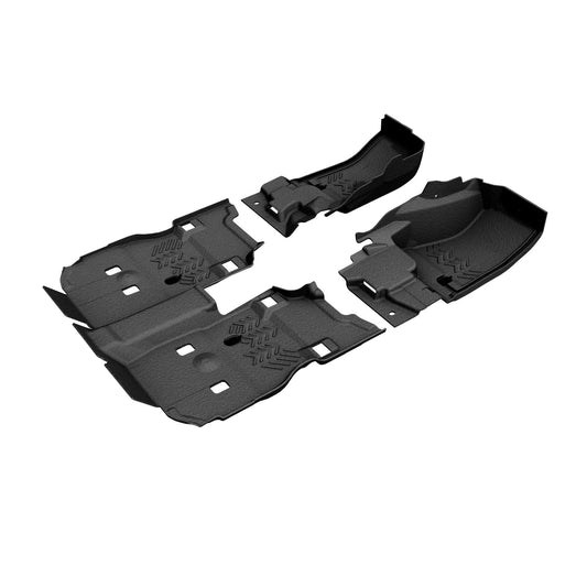ArmorliteÃ‚Â® - 18-C WRANGLER 3PC FRONT AND REAR COMPOSITE FLOORING MESA SMOKE (B1009725-BLK1-AA)