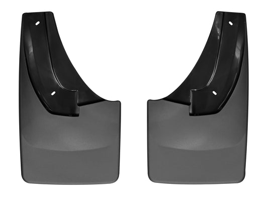 WeatherTech Custom No Drill Splash Guard MudFlaps for RAM Ram 1500, Ram 1500 Classic, Ram Truck 2500/3500 - Rear Pair (120026), Black