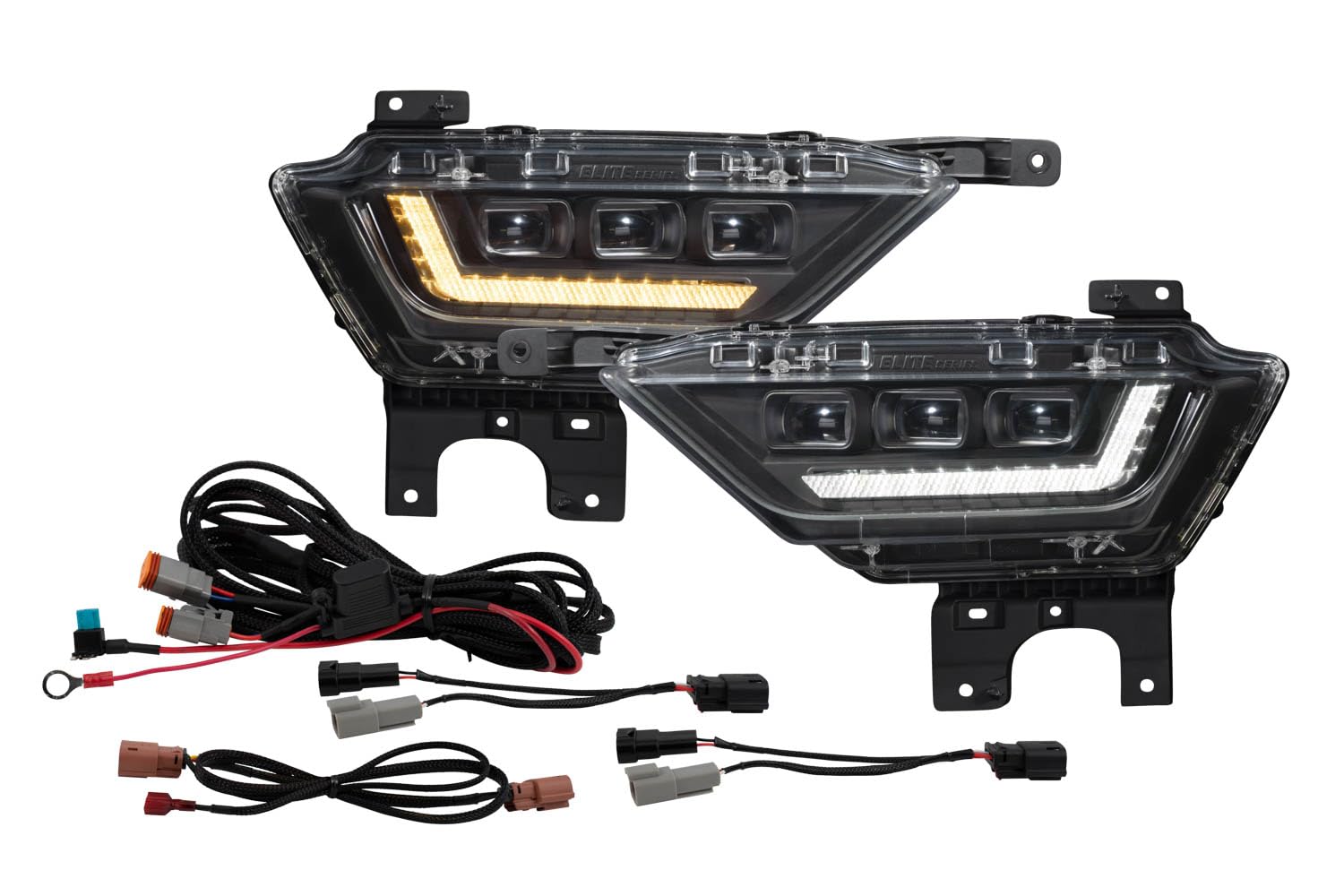 Elite Fog Lamps for 2021-2023 Ford F-150, White Diode Dynamics