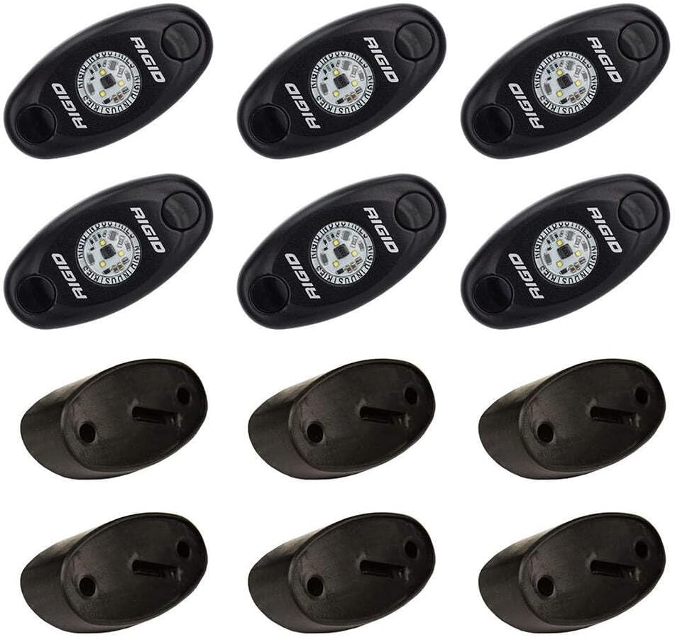 RIGID Industries - Amber Rock Light Kit, Set of 6