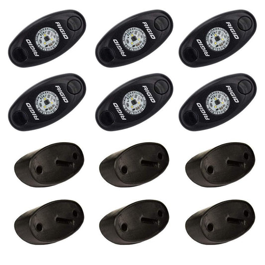 RIGID Industries - Amber Rock Light Kit, Set of 6