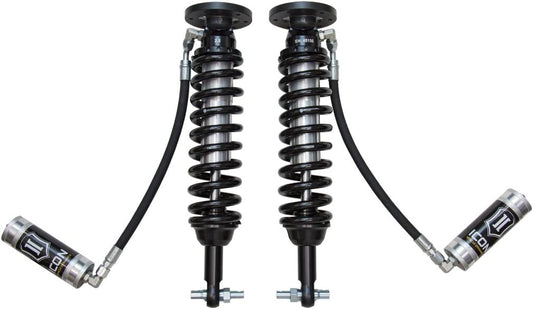ICON 2-2.63 Lift Front 2.5 VS Remote Reservoir Coilover Kit, Compatible with 15-20 Ford F150 4WD, 91811