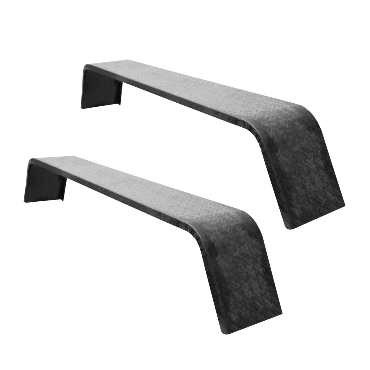 Extreme Max 5001.6403 Tandem Axle Trailer Fenders Ã¢â‚¬â€œ Set of 2 Weld-On 14-Gauge Untreated Steel Fenders, 10" x 75" Flat Top for 13"Ã¢â‚¬â€œ15" Wheels Ã¢â‚¬â€œ Unpainted Utility Trailer Kit