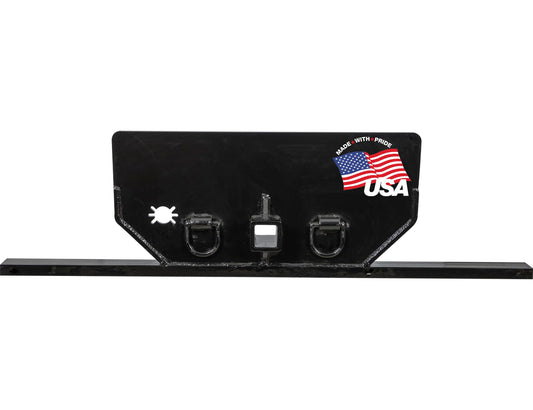 Buyers Products 1809085 Hitch Plate with 2-1/2 Inch Receiver for GMC/Chevy/International 4500-6500 (2019+), Bottom Channel Position, 20,000 MGTW, Pintle Hook Hitch Plate