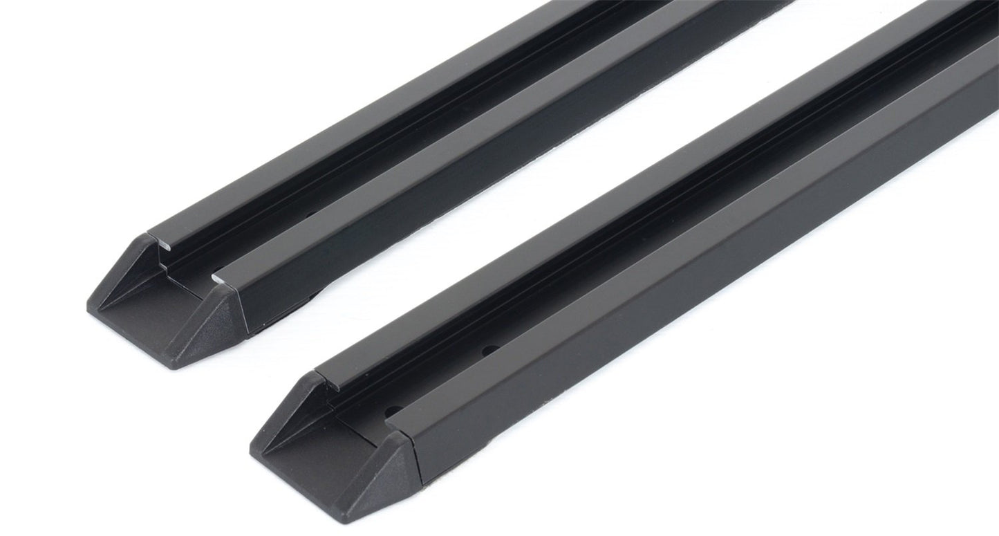 Rhino Rack Roof Rack Base Track Set for Cap/Toppers/Canopies 63" Set of Two with Mounting Hardware (63"), Black