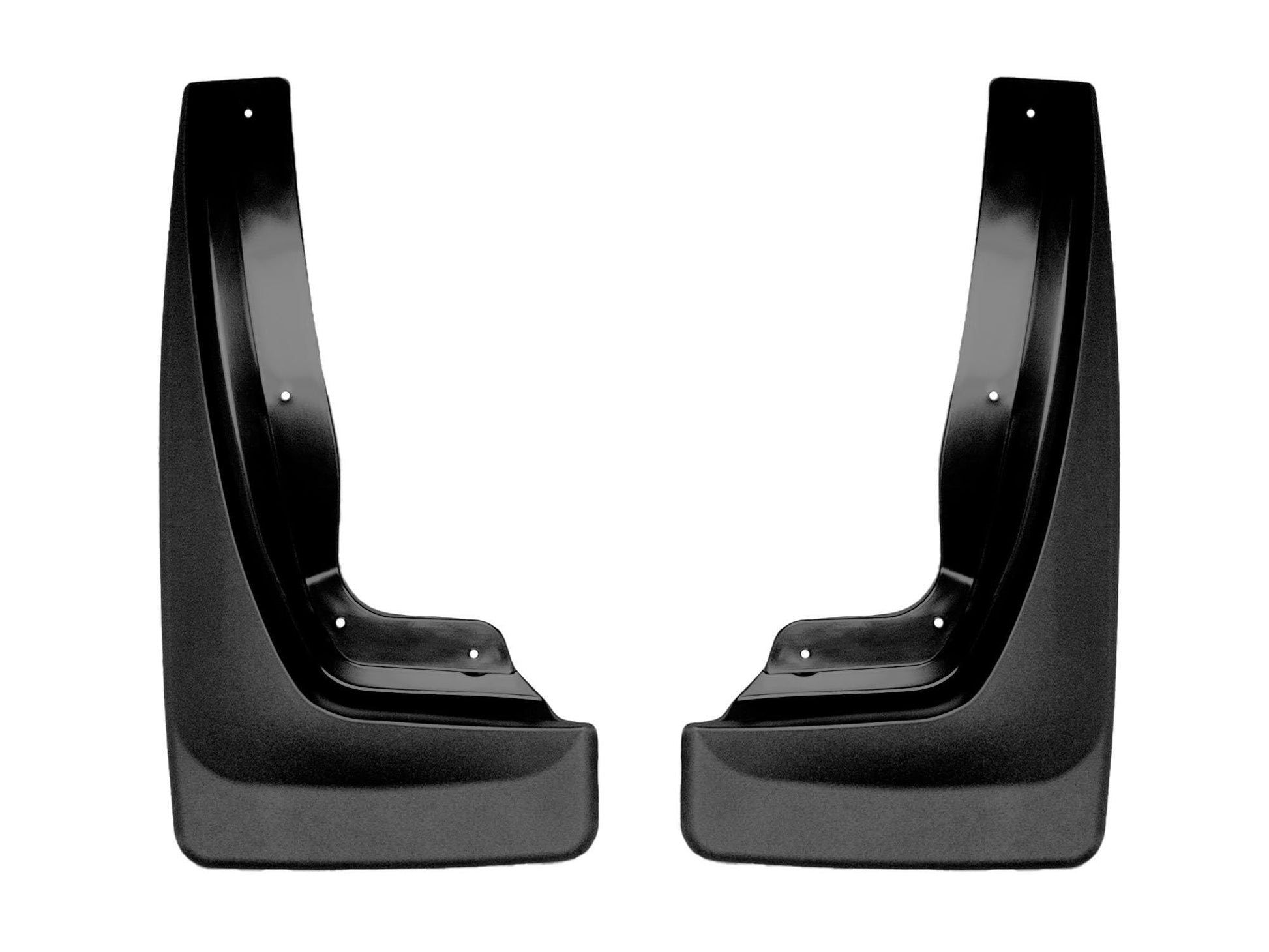WeatherTech Custom No Drill Splash Guard MudFlaps for Jeep Grand Cherokee 4xe, Grand Cherokee, Grand Cherokee L - Front Pair (110141), Black