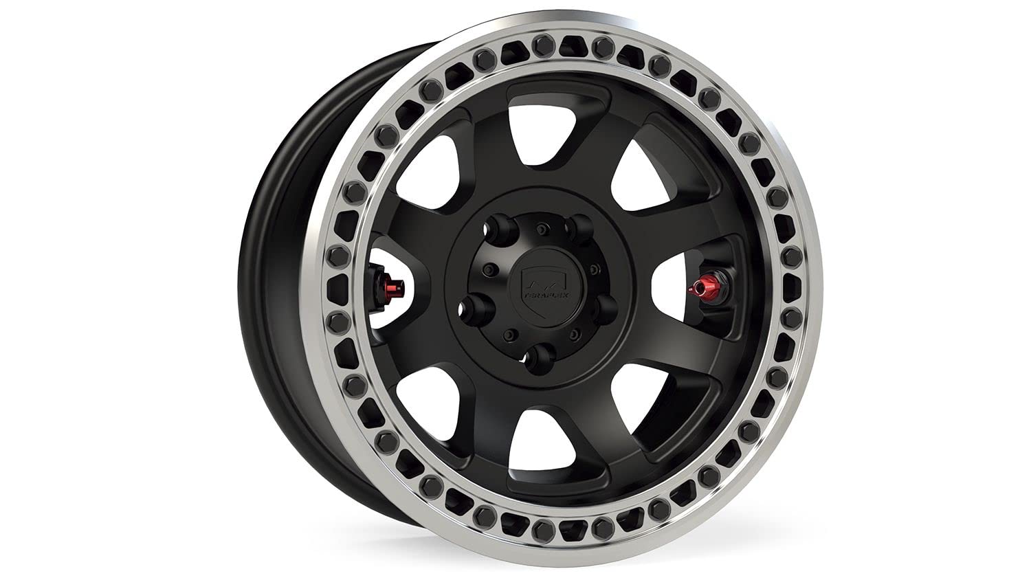 TeraFlex Olympus Beadlock Off-Road Wheel for Jeep Wrangler JL, JK & JT Gladiator 17" x 9" 5x5" Bolt Pattern -12mm Offset Metallic Black